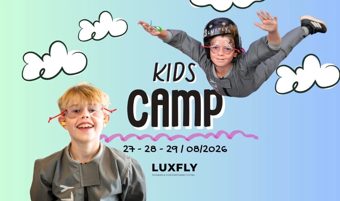 Trois jours pour apprendre à voler au Kids Camp indoor skydiving de Luxfly