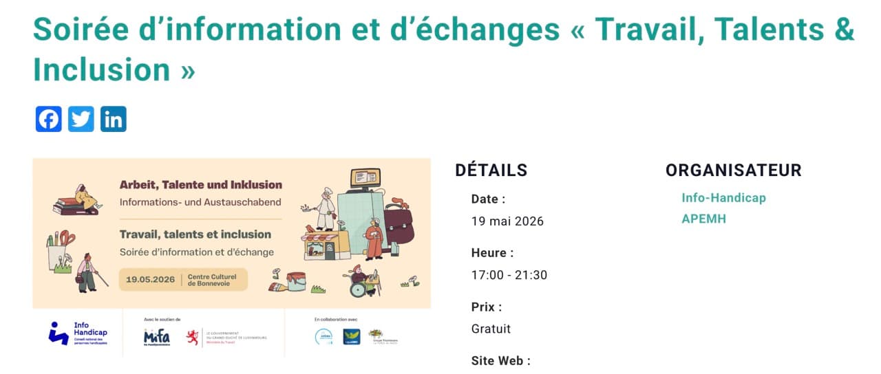 Faire avancer l’inclusion au travail au Luxembourg