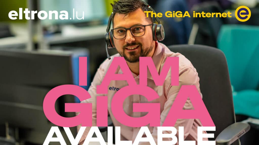 Eltrona.lu I am GIGA available with the GIGA internet